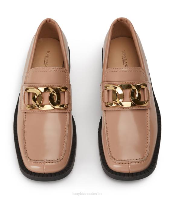 Slipper| de Tony Bianco Frauen Tia-Wohnungen Latte Hi Shine 4624596